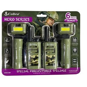 Kids Cobra Hero Series Walkie Talkies, 6 Pack